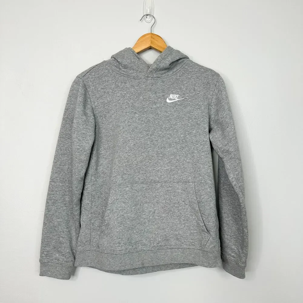 Nike Gray Front Pocket Hoodie Sweatshirt